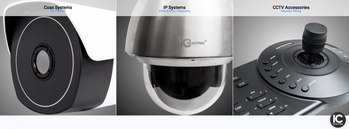 ICRealtime Products - Coax System - IP Systems - CCTV Accessories